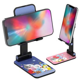 [S2B] BT21 Tabletop Phone Stand_BTS, Height Adjustable, Angle Adjustable, Foldable Stand, Silicone Pad_Made in Korea